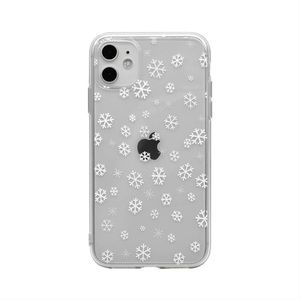 Snowflake Pattern Clear iPhone 11 Pro Max Case ❄️